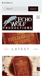 Mobile Screenshot of echowolfproductions.com